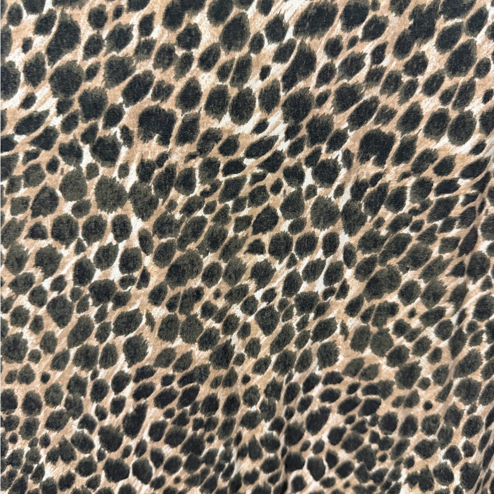 J Crew cotton Midi dress leopard print Sz L - Picture 3 of 5